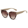 2024 New cross-border color-blocking sunglasses for women with large faces to look slimmer, cat-eye fashionable and versatile sunglasses for sun protection and shading details Picture